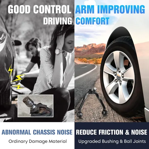 Vista 5 de Kit de suspensión con junta esférica para brazos de control superiores delanteros 4WD, compatible con Chevy Avalanche Silverado Suburban, compatible