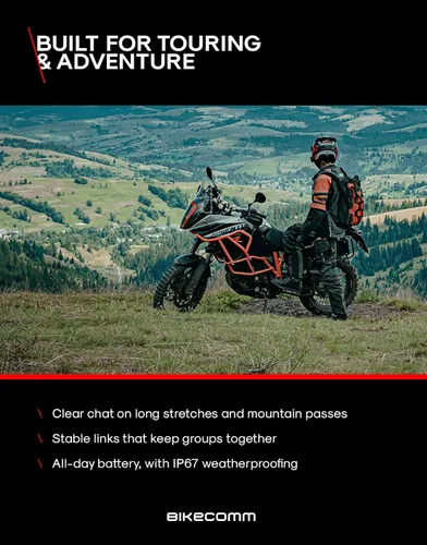 Vista 9 de BIKECOMM BK-S2 - Intercomunicador de auriculares Bluetooth para motocicleta, altavoces inalámbricos de rango de 1200 M, sistema de comunicación