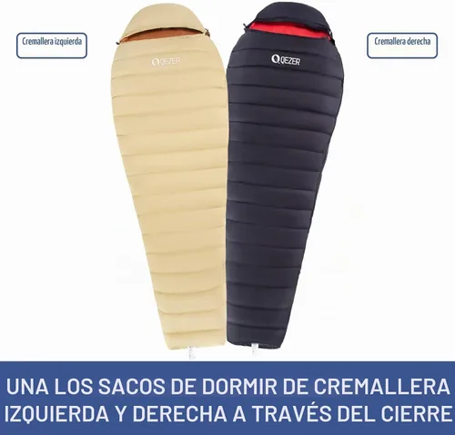 Vista 7 de Ultralight Down Sleeping Bag for Adults, 600 Fill Power Backpacking Warm and Cold Weather, 600 Fill Power Down, Compact Carry, Hiking Camping Beige