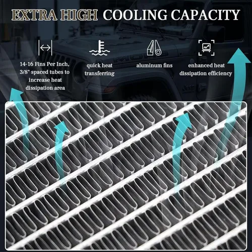 Vista 3 de Radiador de núcleo de aluminio para 1999 00 01 02 03 2004 Jeep Grand Cherokee Laredo Limited Sport 4.0L