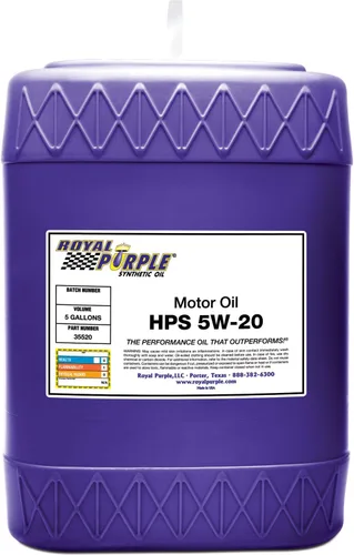 Vista 7 de RAceite de motor royal Purple HPS Alto Rendimiento Street sintético , 5W-20, 1 Cuarto de galón