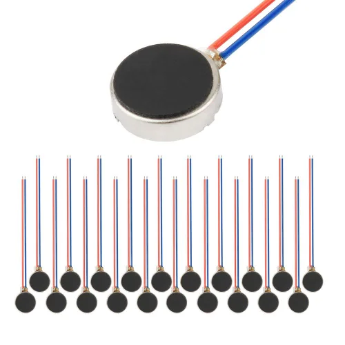 20PCS 0.394 inx0.118 in Mini Vibración Motores DC 3V 12000rpm Moneda plana Tipo Botón Micro DC Motor Vibrador para Teléfono Celular Móvil Pager