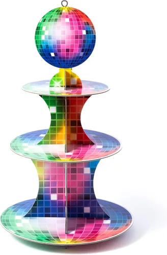 Vista 13 de Haooryx Lindo Soporte para Cupcakes de Gato - Torre de Cupcakes de 3 Niveles de Gato Americano de Pelo Corto de Cartón, Soporte para Postres