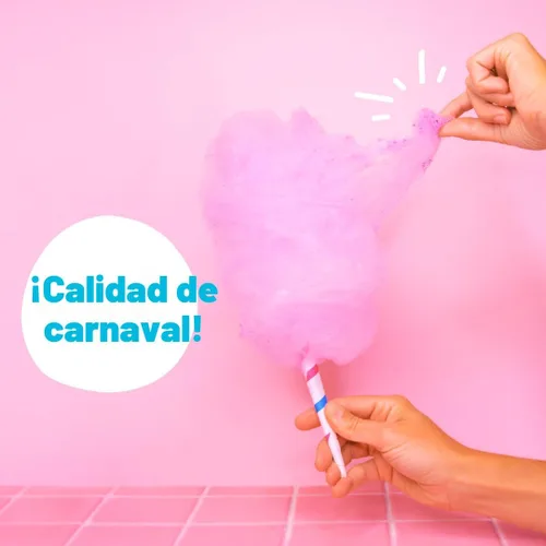 Vista 5 de Cotton Candy Express Paquete de variedad de azúcar para hilo de algodón con 3 - 312 g de frascos de plástico de azúcar de hilo sabor a cereza