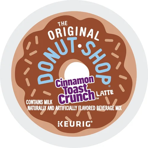 Vista 10 de The Original Donut Shop Cinnamon Toast Crunch One-Step Latte, Keurig Single Serve K-Cup Pods, 60 unidades (6 paquetes de 10)