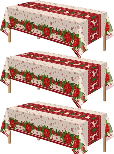 Vista 15 de Kelool Decoraciones del 250 aniversario de Estados Unidos, paquete de 3 manteles patrióticos de 54 x 108 pulgadas, mantel rectangular desechable