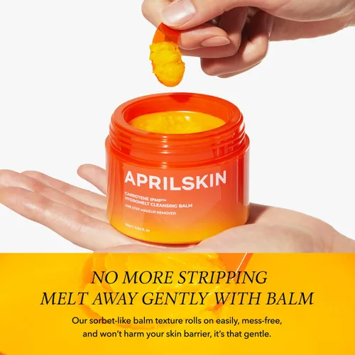 Vista 11 de APRILSKIN Carrotene IPMP Hydromelt - Bálsamo limpiador, 3.04 onzas líquidas, no comedogénico, aceite de cáscara de pomelo, O-Cymen-5-Ol ayuda a