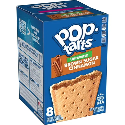 Vista 17 de Pop-Tarts - Tostadas, alimentos para el desayuno, bocadillos para niños, pan de plátano glaseado (96 Pop-Tarts)