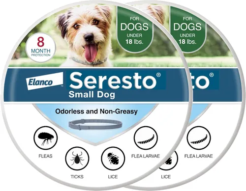 Vista 9 de Seresto Collar de pulgas y garrapatas para perros, pulgas de 8 meses y collar de garrapatas para perros pequeños, hasta 18 libras
