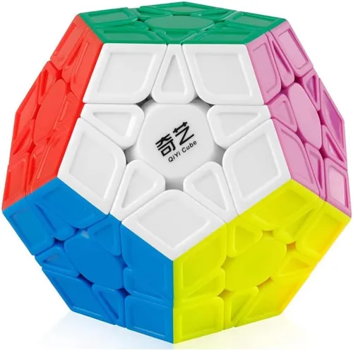 Willking Qiyi Megaminx Cubo esculpido sin calcomanías 3x3 Pentagonal Dodecaedro Speed Cube Puzzle Toy (versión Qiheng S)
