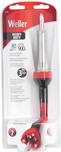 Vista 5 de Weller SP80NUS Soldador con luces LED, resistente, negro y rojo
