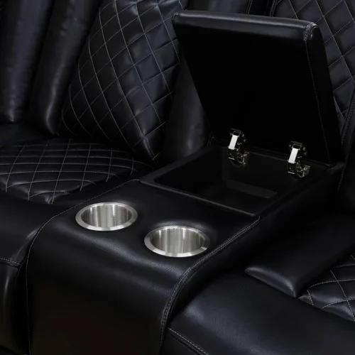 Vista 4 de Ritz Power - Juego de sala de estar reclinable con LED para sala de estar, dormitorio, casa de invitados, sala de juegos, Airbnb, apartamento