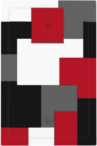 Vista 146 de Taupe Beige Marrón Gris Abstracto Arte 1-Banda Interruptor de Luz Doble de Recepción Placa de Pared Toma Cubiertas Eléctricas Decorativas Modernas