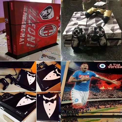 Vista 5 de Skin Ps4 SLIM - CRISTIANO RONALDO REAL MADRID - Limited edition DECAL COVER ADESIVA Playstation 4 Slim SONY BUNDLE