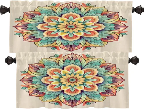 Vista 69 de Shrahala Cortinas blancas S inspiradoras para ventanas de cocina, cortinas negras con palabras cristianas para cafetería, cortinas opacas