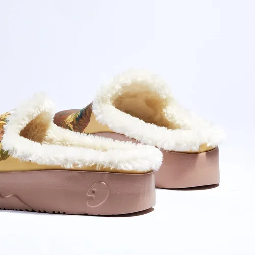 Vista 5 de UIN Mocasines para mujer, cómodos y modernos, pintados con arte artístico, puntera ancha, informales, para el hogar, mocasines sin cordones