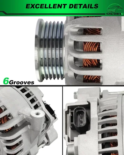 Vista 300 de Alternador de 4.0L para: Ford Explorer 2002 2003 2004, Explorer Sport Trac 2001-2004 para: Mercury Mountaineer 2001-2004, polea de 6 ranuras de 12V
