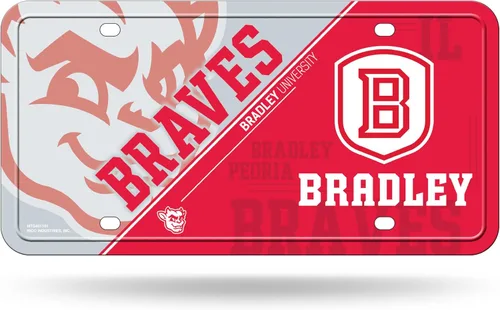 Vista 18 de NCAA etiqueta de metal para auto, negro