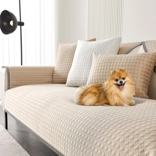 Vista 10 de OTOB Cooling Dog Couch Cover Ice Silk Fabric, Washable Non Slip Furniture Protector Sofa Slipcover, Soft Pet Friendly Cooling Mat, 3D Bionic