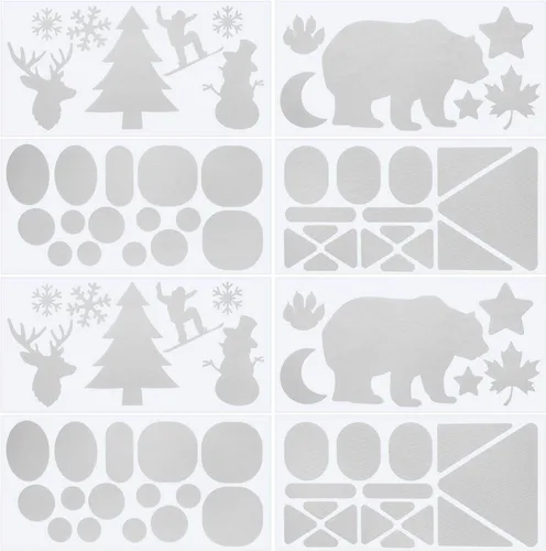 Vista 8 de SATINIOR 8 Hojas Parches de Reparación de Plumón Parches de Tela Autoadhesivos Lavables Kit de Parches de Reparación para Ropa, Bolsas, 4 x 8 Negro