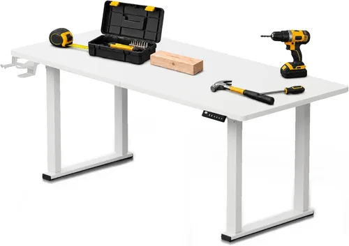 Vista 13 de 63" Dual-Motor Electric Height Adjustable Workbench Negro