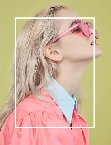 Vista 2 de LOHO MAGICA 9 pares de gafas de sol con forma de corazón sin montura en forma de corazón, gafas de sol para fiesta, gafas de sol de corazón