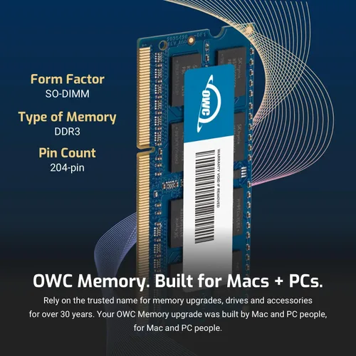 Vista 3 de OWC 8 GB (2 x 4 GB) 1866 MHz DDR3 SO-DIMM PC3-14900 204 Pin SO-DIMM CL13 Módulo de actualización de memoria RAM para iMac 5K 17,1 2015