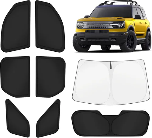 Vista 78 de KUST - Parasol plegable para parabrisas para BMW X1 E84, accesorios 2011 2012 2013 2014 2015, protector de visera de sol ajustable que bloquea