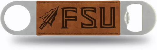 Vista 13 de Rico Industries NCAA - Hoja de barra grabada con láser de piel sintética grabada con láser, gran accesorio para bebidas para el día del juego
