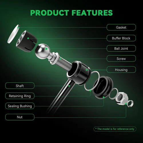 Vista 5 de AUQDD 2 piezas K750097 Enlace estabilizador de barra antirrollido delantera compatible con Honda Ridgeline 2014-2006