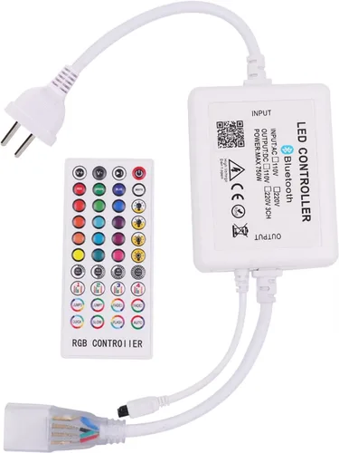Vista 9 de 110-120V 1500W 23Key RF Control remoto LED Dimmer para 5050 LED Neon Rope Light, 0.236 in