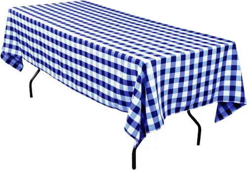 Vista 16 de LinenTablecloth - Mantel cuadrado de poliéster de 54 pulgadas, color blanco y negro
