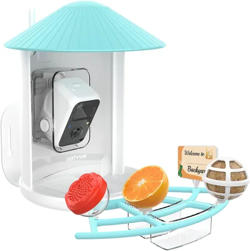 Vista 5 de NETVUE by Birdfy Pro Perch - Percha de extensión más amplia para complementos de bricolaje, incluyendo bola de sebo, mini comedero para colibríes