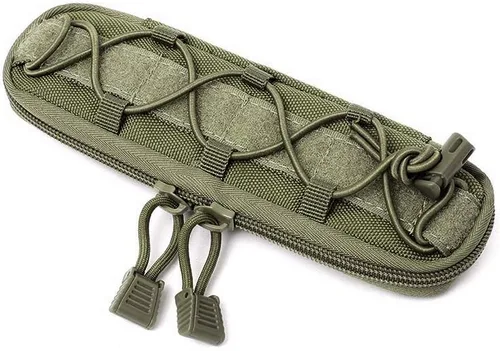 Vista 9 de WYNEX Tactical Small Molle Pouch Nylon Knife Sheath Flashlight Holder Multi Tool Pouch Mini Ifak for Belt Epipens Carrying Case Molle Attachment Gear