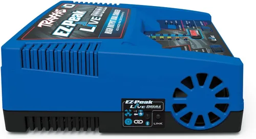 Vista 4 de Traxxas EZ Peak Live Dual, 200W Multi-Chemistry Charger with ID, Blue 2973