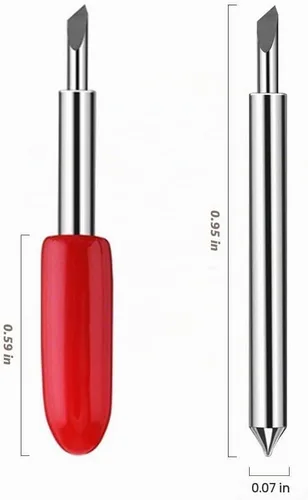 Vista 3 de Craft Blades - Paquete de carburo alemán a granel (20 unidades, 15 estándar y 5 puntos profundos)