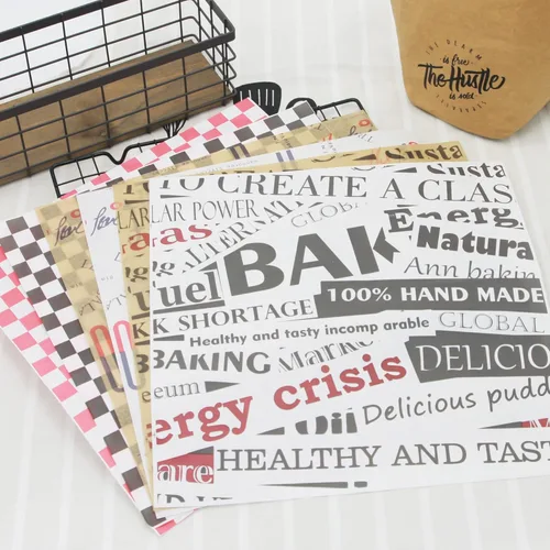 Vista 5 de Papel Premium para Delicatessen de 12"x12" - Paquete de 200 - Resistente al Agua y Grasa, Forros a Prueba de Grasa para Bandejas de Comida