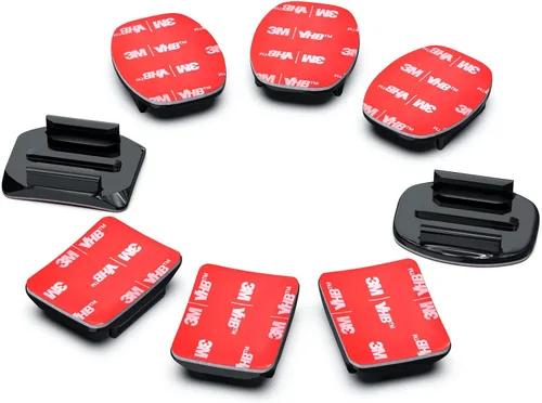 Vista 2 de Soportes adhesivos para casco de montaje plano curvado 3M compatible con GoPro Hero 11, 10, 9, 8, 7, 6, 5, 4, session, 3+, 3, 2, 1, Hero (2018)