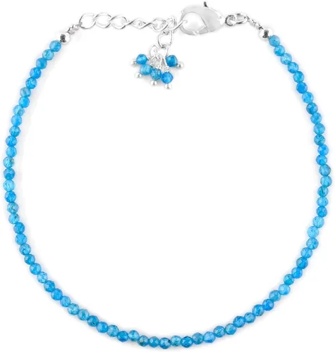 Vista 58 de Natural Gemstone Micro Round Beads Dainty Choker Bangle Bracelet, Handmade Jewelry for Women, Healing Chakra Crystals Silver Plated Chain 8 inch