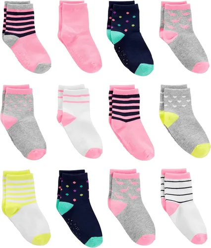 Vista 17 de Simple Joys por Carter's - 12 pares de calcetines neutros bajos para bebés y niños