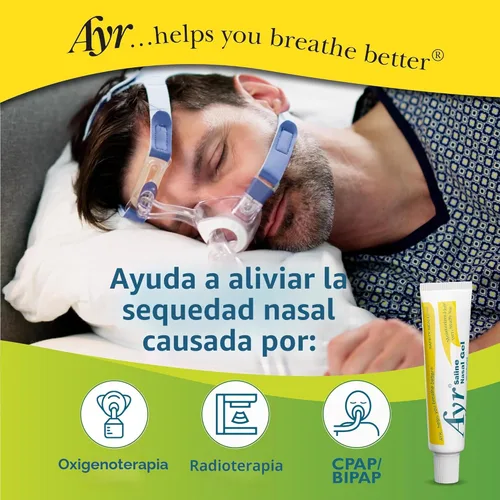 Vista 4 de Gel nasal Ayr Saline, con aloe calmante, tubo de 0.5 onzas (Paquete de 1)