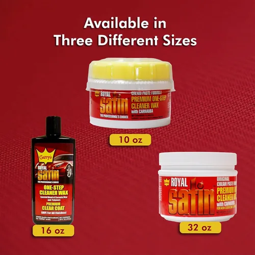 Vista 7 de Garry's Royal Satin Cera limpiadora One Step – Limpia profundamente, brilla y protege el acabado de tu vehículo – Auto, camión, autobús