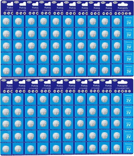 Batería CR2032 Pilas de litio de 3 voltios para moneda 2032 - (100 unidades)