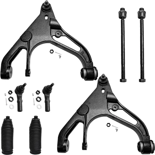 Vista 323 de Detroit Axle - Kit de brazos de control delanteros de 8 piezas para Toyota Sienna 2004-2010, 2 brazos de control inferiores con rótulas, 4 barras