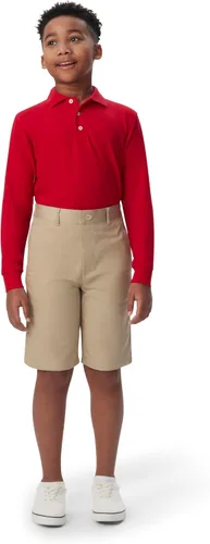 Vista 4 de French Toast Boys Pull-on Twill Shorts School Uniform for Kids Negro