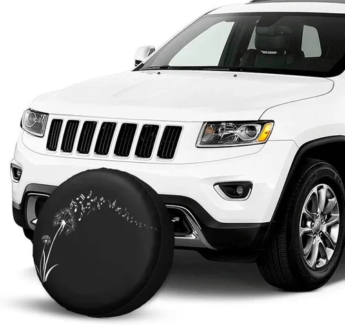 Vista 3 de Dandelions Note Music Flying - Cubierta de neumático de repuesto para llantas, a prueba de polvo, para remolque, caravana, SUV y muchos vehículos