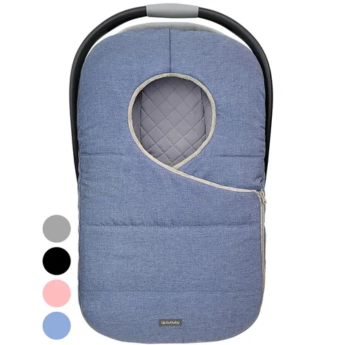 Vista 10 de liuliuby Fundas de asiento de automóvil de invierno para bebé, funda de asiento de automóvil infantil para bebé, accesorios Doona, toldo de forro