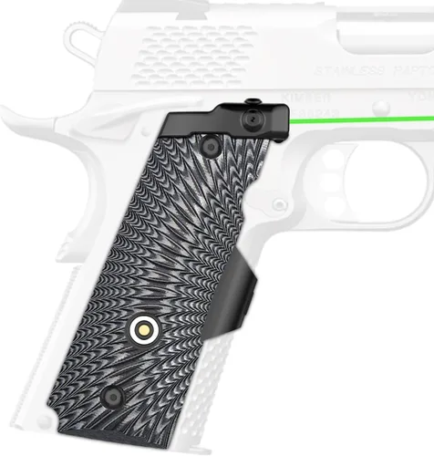 Vista 9 de DARKFANG Empuñadura láser 1911 compacta/de tamaño completo con corte de seguridad Ambi, mira láser G10 1911 sin riel con batería recargable