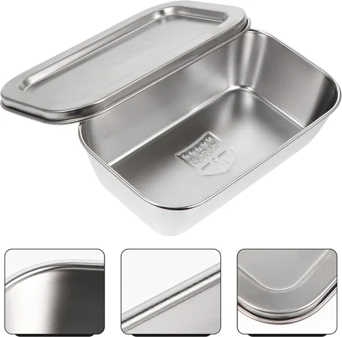 Vista 5 de Cabilock Mantequillera ancha con tapa para mantequilla con suministro de cocina de acero inoxidable 304 para el hogar