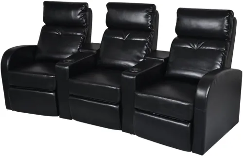 Sofá reclinable de cine en casa de 3 plazas, silla de respaldo alto, silla de club, sillas de café, silla de escritorio de oficina, decoración del